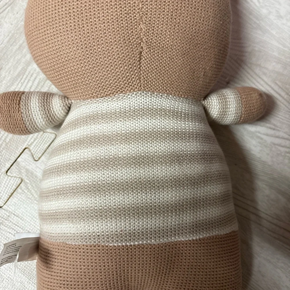Living Textiles Brody Bear Knitted Cotton Huggable Stuffed Animal - Picture 4 of 4